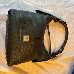 Dooney & Bourke Black Pebbled Leather Gracie Bag